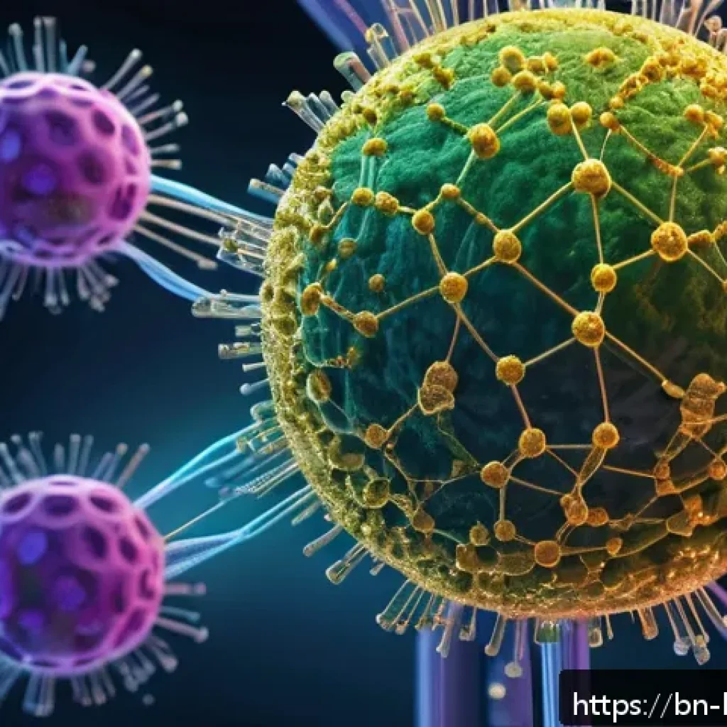 바이오센서 원리 - A detailed scientific illustration of a biosensor mechanism showing a bio-receptor molecule such as ...